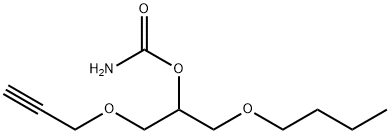 1-Butoxy-3-(2-propynyloxy)-2-propanol carbamate 结构式