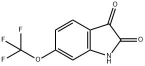 6-三氟甲氧基吲哚-2,3-二酮 结构式