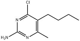 5-Butyl-4-chloro-6-methylpyrimidin-2-amine 结构式