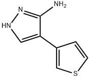 4-(噻吩-3-基)-1H-吡唑-5-胺 结构式