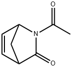 2-乙酰基-2-氮杂双环[2.2.1]庚-5-烯-3-酮 结构式