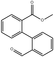 2'-甲酰基[1,1'-联苯]-2-羧酸甲酯 结构式