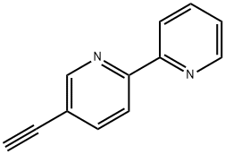 5-乙炔基-2,2'-联吡啶 结构式