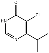 5-CHLORO-4-HYDROXY-6-ISOPROPYLPYRIMIDINE 结构式