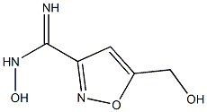 3-Isoxazolecarboximidamide, N-hydroxy-5-(hydroxymethyl)-, (Z)- (9CI) 结构式