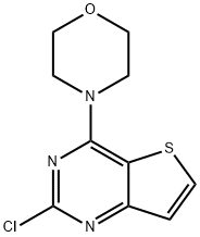 2-氯-4-(4-吗啉基)噻吩并[3,2-D]嘧啶 结构式