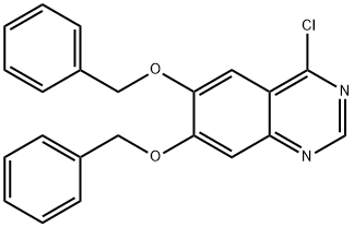 喹唑啉, 4-氯-6,7-双(苯基甲氧基)- 结构式