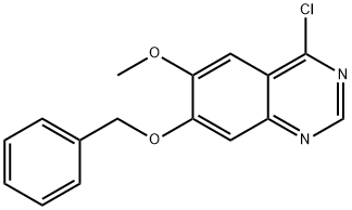 7-苄氧基-4-氯-6-甲氧基喹唑啉 结构式