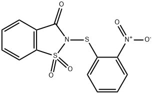 N-(2-硝基苯基硫)糖精 结构式