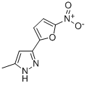 5-Methyl-3-(5-nitro-2-furyl)pyrazole 结构式