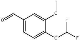3-甲氧基-4-(二氟甲氧基)苯甲醛 结构式