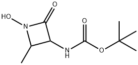 (3S-trans)-[[(1,1-diMethylethoxy)carbonyl]aMino]-4-Methyl-1-hydroxy-2azetidinone 结构式