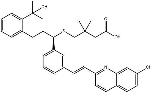 Montelukast GeM-diMethylMethylene Analogue 结构式