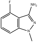 3-氨基-4-氟-1-甲基吲唑 结构式