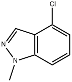 4-氯-1-甲基-1H-吲唑 结构式
