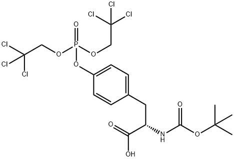 BOC-TYR(PO3(CL3ET)2)-OH 结构式