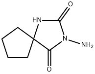 3-氨基-1,3-二氮杂螺[4.4]壬烷-2,4-二酮 结构式