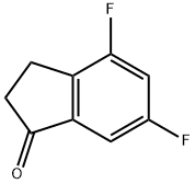 4,6-二氟-1-茚酮 结构式