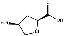 (2S,4S)-4-氨基吡咯烷-2-羧酸 结构式