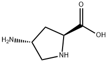 (2S,4R)-4-氨基吡咯烷-2-羧酸 结构式