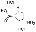 (2S,4R)-4-氨基-吡咯烷-2-羧酸双盐酸盐 结构式