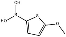 5-甲氧基噻吩-2-硼酸 结构式