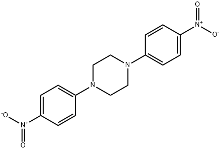 1,4-双(4-硝基苯基)哌嗪 结构式