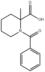 2-Piperidinecarboxylic  acid,  1-benzoyl-2-methyl- 结构式