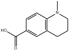N-甲基-1,2,3,4-四氢喹啉-6-甲酸 结构式