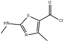 5-Thiazolecarbonylchloride,4-methyl-2-(methylamino)-(9CI) 结构式