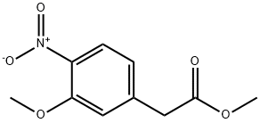 Benzeneacetic acid, 3-Methoxy-4-nitro-, Methyl ester 结构式