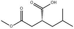 (2R)-2-[(METHOXYCARBONYL)METHYL]-4-METHYLPENTANOIC ACID 结构式