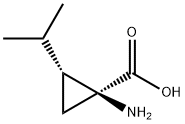 Cyclopropanecarboxylic acid, 1-amino-2-(1-methylethyl)-, (1S,2R)- (9CI) 结构式