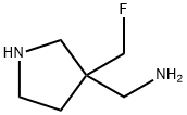 (3-(FLUOROMETHYL)PYRROLIDIN-3-YL)METHANAMINE 结构式