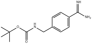 (4-氨基甲酰基苄基)氨基甲酸叔丁酯 结构式