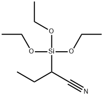 2-(三乙氧基硅烷基)丁腈 结构式