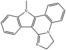 2,9-Dihydro-9-methyl-3H-imidazo[1,2-a]indolo[3,2-c]quinoline 结构式