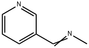 (E)-N-甲基-3-吡啶甲亚胺 结构式