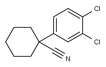 1-(3,4-DICHLOROPHENYL)CYCLOHEXANECARBONITRILE 结构式
