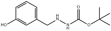 N-(3-羟基-亚苄基)-肼羧酸叔丁酯 结构式