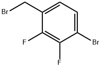 1-Bromo-4-(bromomethyl)-2,3-difluorobenzene, alpha,4-Dibromo-2,3-difluorotoluene 结构式