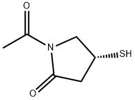 2-Pyrrolidinone, 1-acetyl-4-mercapto-, (R)- (9CI) 结构式