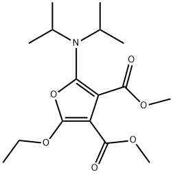 3,4-Furandicarboxylic  acid,  2-[bis(1-methylethyl)amino]-5-ethoxy-,  dimethyl  ester  (9CI) 结构式