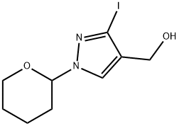 [3-Iodo-1-(tetrahydropyran-2-yl)-1H-pyrazol-4-yl]-methanol 结构式