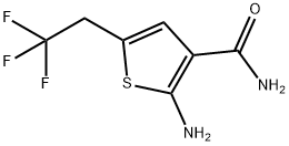 2-氨基-5-(2,2,2-三氟乙基)噻吩-3-甲酰胺 结构式