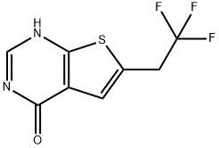 6-(2,2,2-三氟乙基)噻吩并[2,3-D]嘧啶-4(1H)-酮 结构式