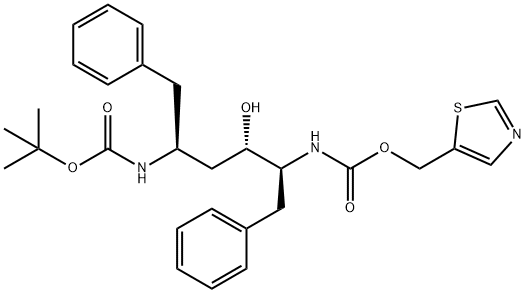 tert-Butyl(thiazol-5-ylmethyl)((2S,3S,5S)-3-hydroxy-1,6-diphenylhexane-2,5-diyl)dicarbamate