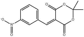 2,2-Dimethyl-5-(3-nitrobenzylidene)-1,3-dioxane-4,6-dione 结构式