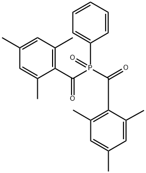 苯基双(2,4,6-三甲基苯甲酰基)氧化膦 结构式