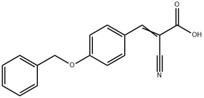 4-苄氧基-Α-氰基肉桂酸 结构式